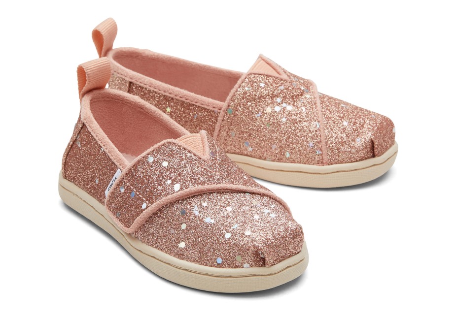 Toms Parıltılı Alpargata Gül Altın
