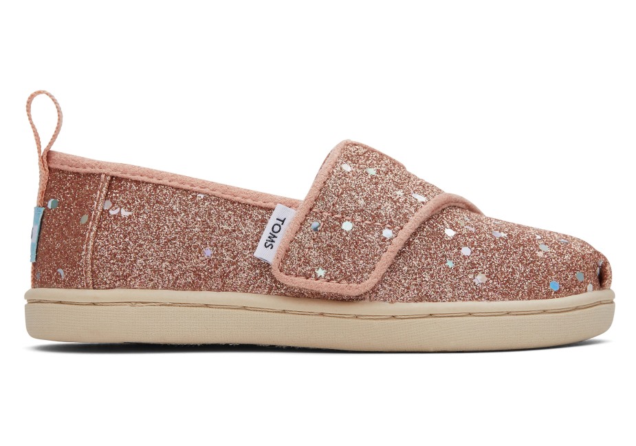 Toms Parıltılı Alpargata Gül Altın