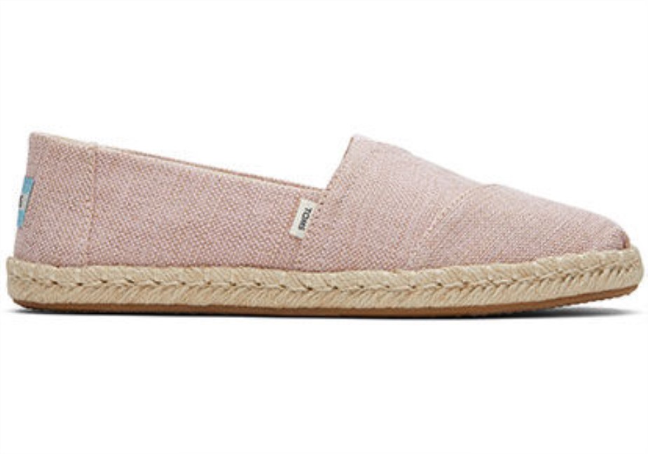 Toms Metalik Espadril Alpargata Pembe