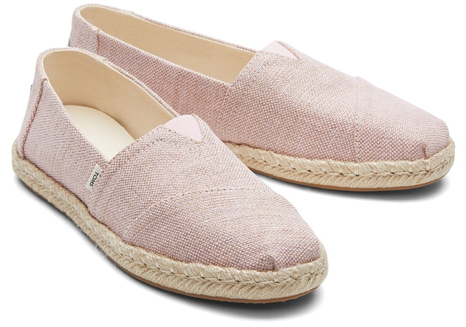 Toms Metalik Espadril Alpargata Pembe