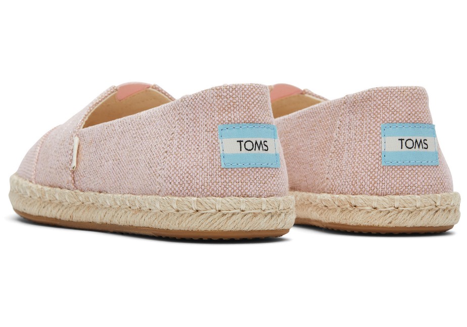 Toms Metalik Espadril Alpargata Pembe