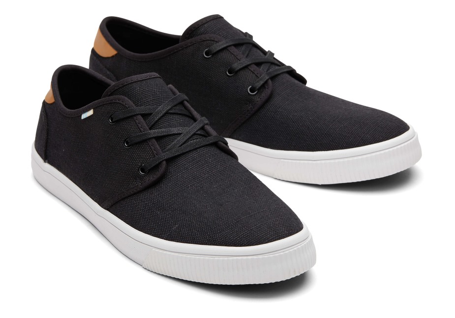 Toms Carlo Spor Ayakkabı Siyah Miras Kanvas