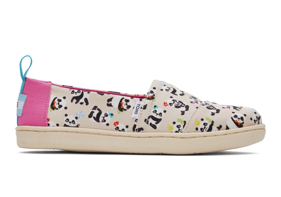 Toms Gençlik Alpargata Panda Partisi Doğal Huş Ağacı