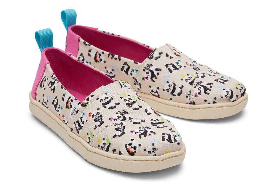 Toms Gençlik Alpargata Panda Partisi Doğal Huş Ağacı