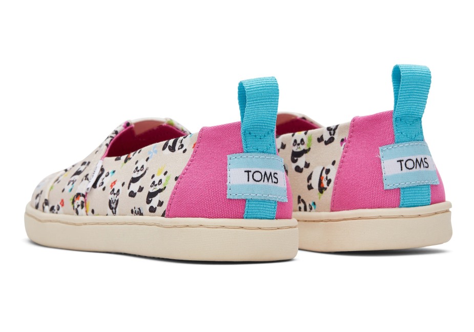 Toms Gençlik Alpargata Panda Partisi Doğal Huş Ağacı