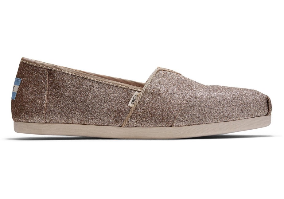 Toms Alpargata Parıltılı şampanya