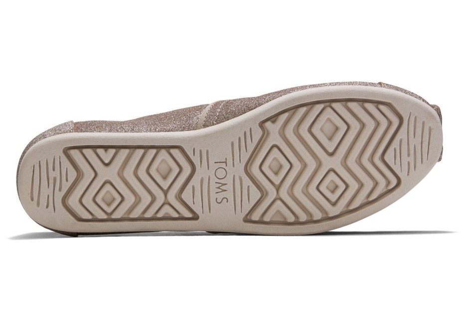 Toms Alpargata Parıltılı şampanya
