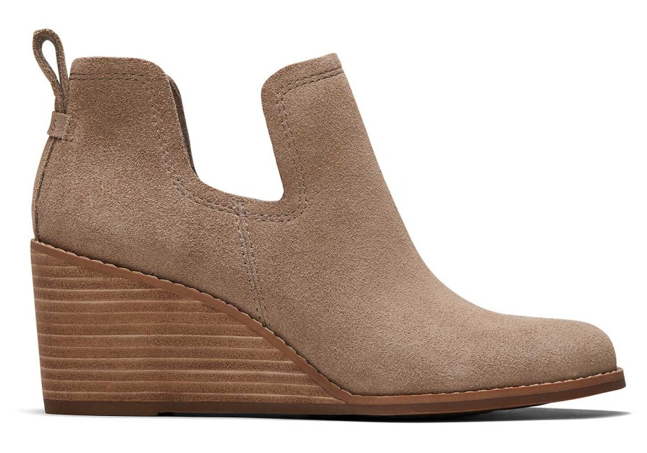 Toms Kallie Kama Bootie Taupe