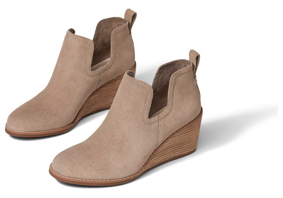Toms Kallie Kama Bootie Taupe