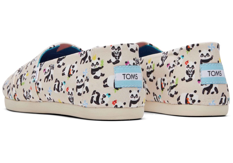 Toms Espadrilles Panda Parti Doğal Huş