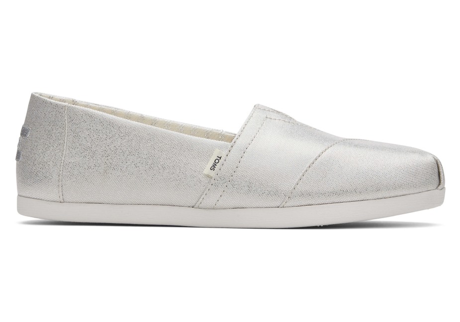 Toms Alpargata Pırıltılı Gümüş