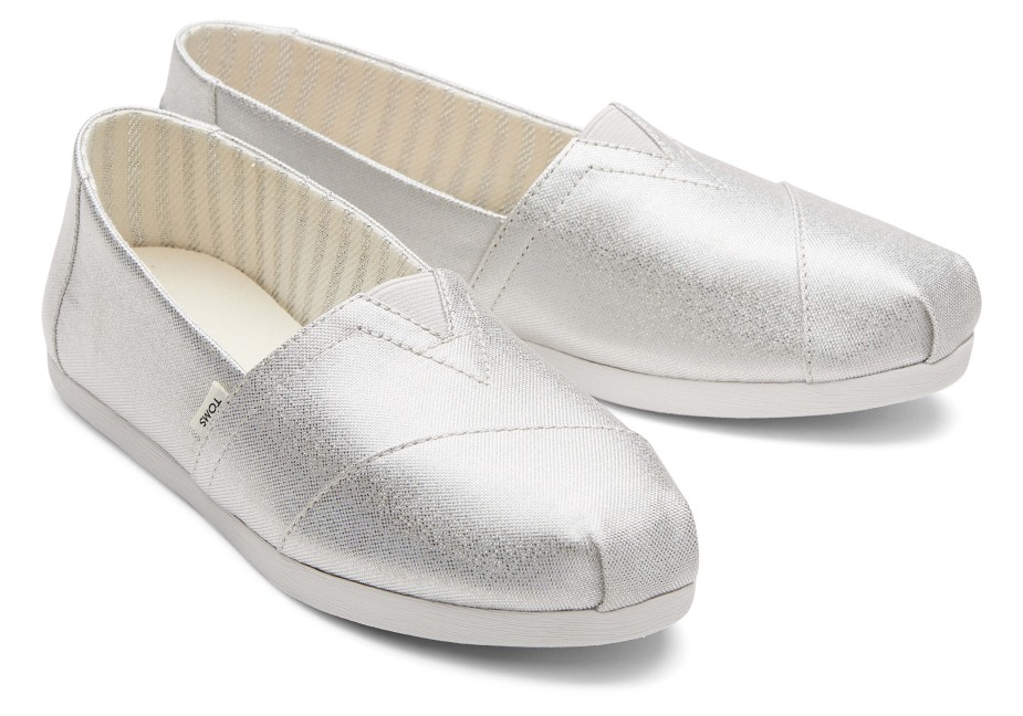 Toms Alpargata Pırıltılı Gümüş