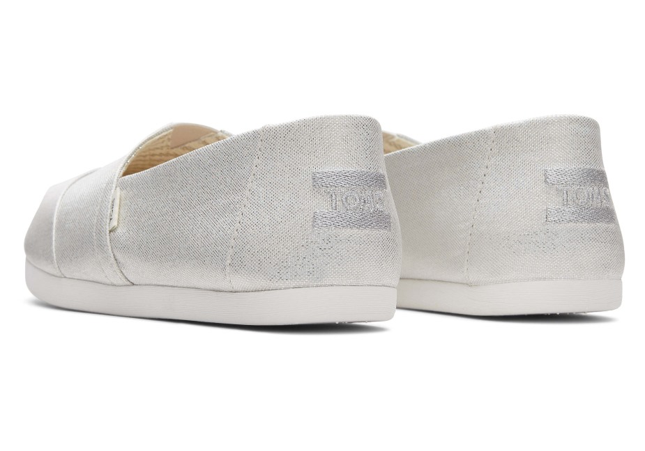 Toms Alpargata Pırıltılı Gümüş