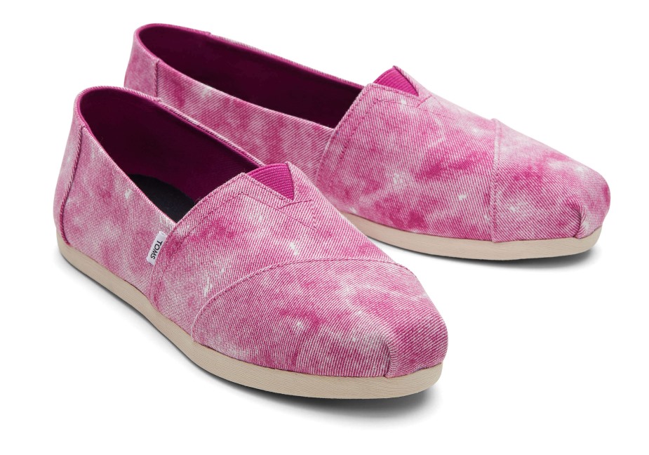 Toms Alpargata Yıkanmış Fuşya