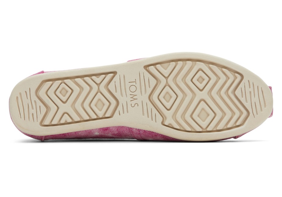 Toms Alpargata Yıkanmış Fuşya