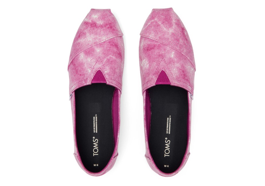 Toms Alpargata Yıkanmış Fuşya