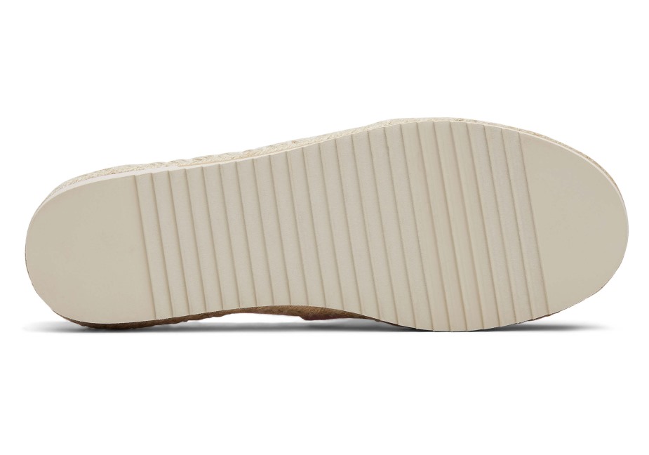 Toms Platformu Alpargata Kireçli Pembe