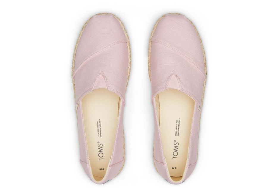 Toms Platformu Alpargata Kireçli Pembe