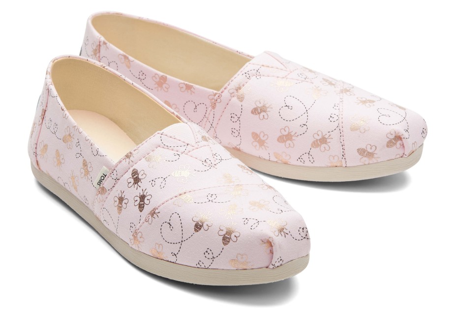 Toms Alpargata Arı Madeni Pembe