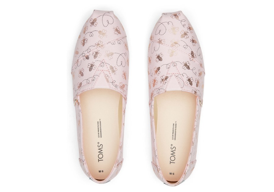 Toms Alpargata Arı Madeni Pembe