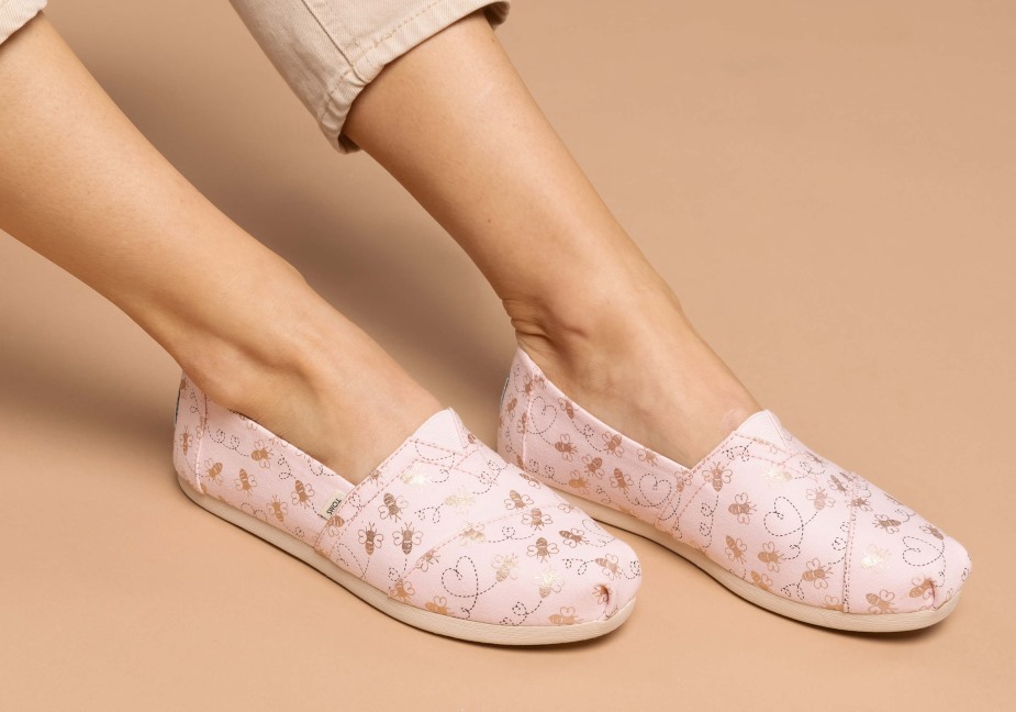 Toms Alpargata Arı Madeni Pembe
