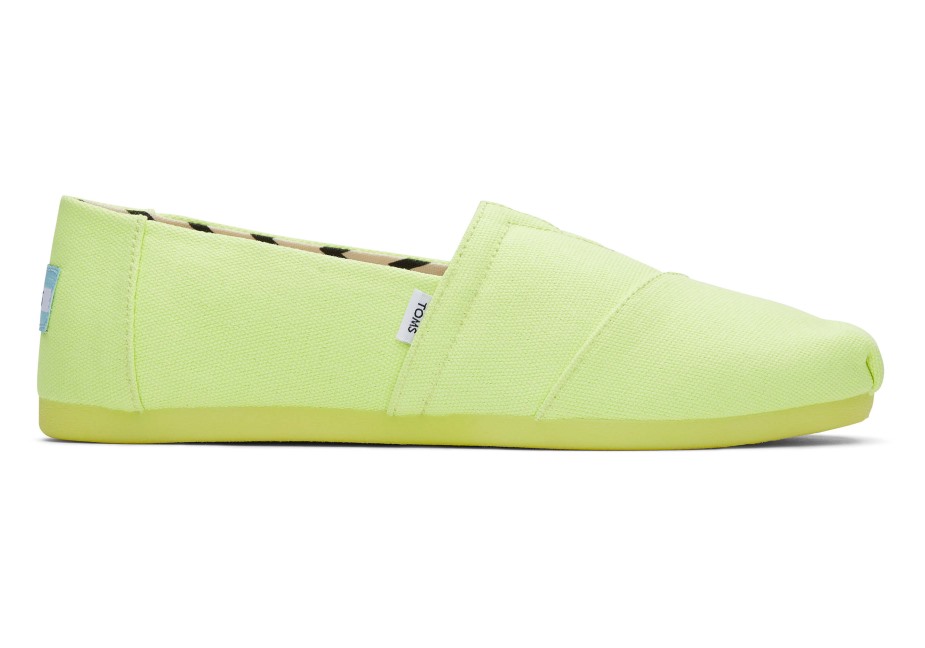 Toms Alpargata Neon Sarısı Geri Dönüştürülmüş Pamuk Kanvas Neon Sarısı