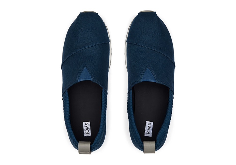 Yerleşik Miras Tuvali Toms Majolica Blue