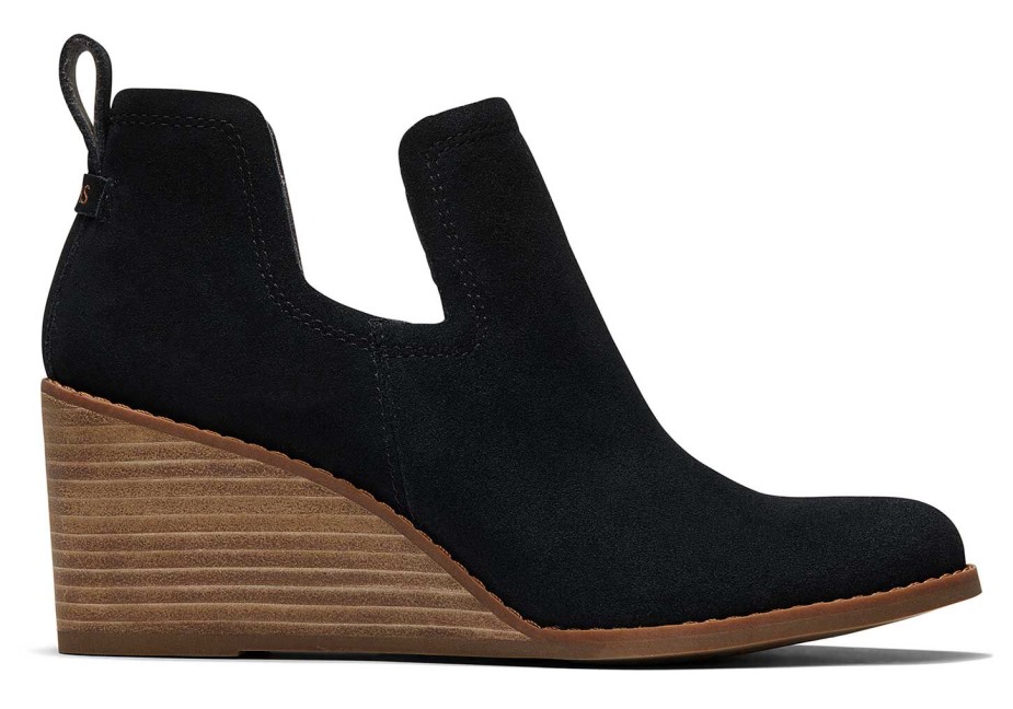 Toms Kallie Dolgulu Patik Siyah