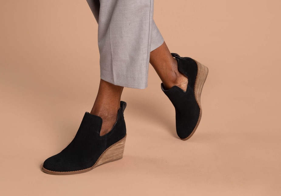Toms Kallie Dolgulu Patik Siyah