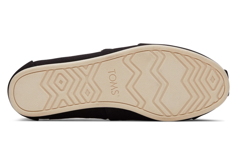 Toms Alpargata Tuval Geniş Genişlik Siyah Geniş