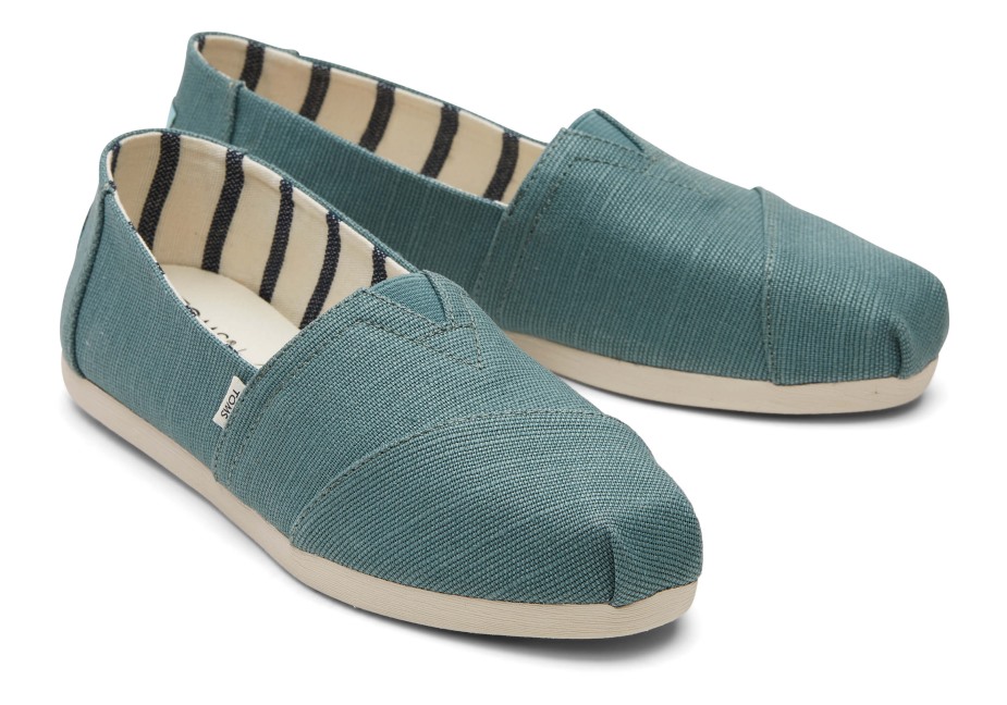 Toms Yeşil Alpargata Gümüş çamı