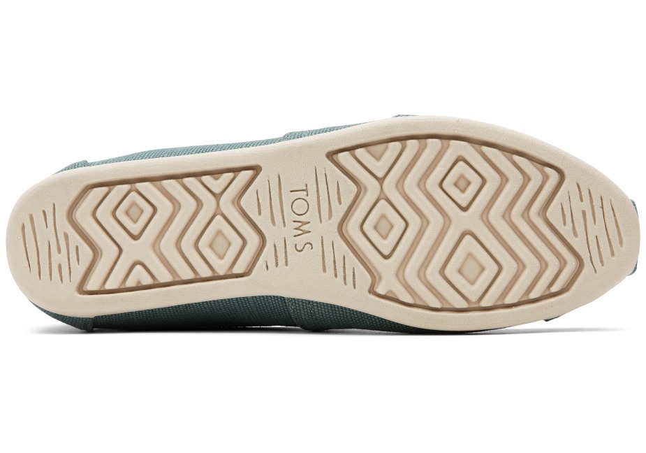 Toms Yeşil Alpargata Gümüş çamı