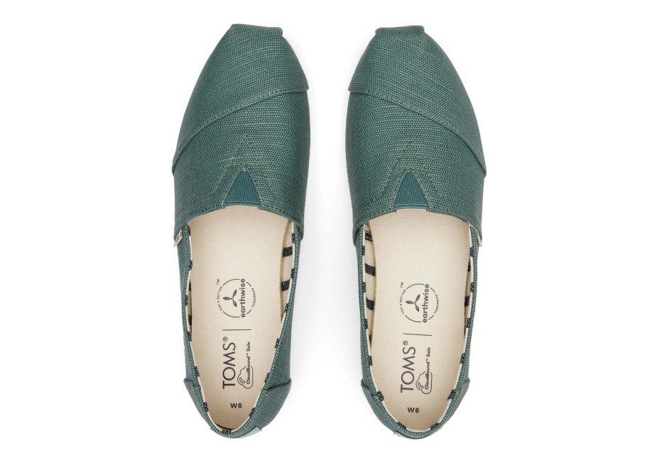 Toms Yeşil Alpargata Gümüş çamı