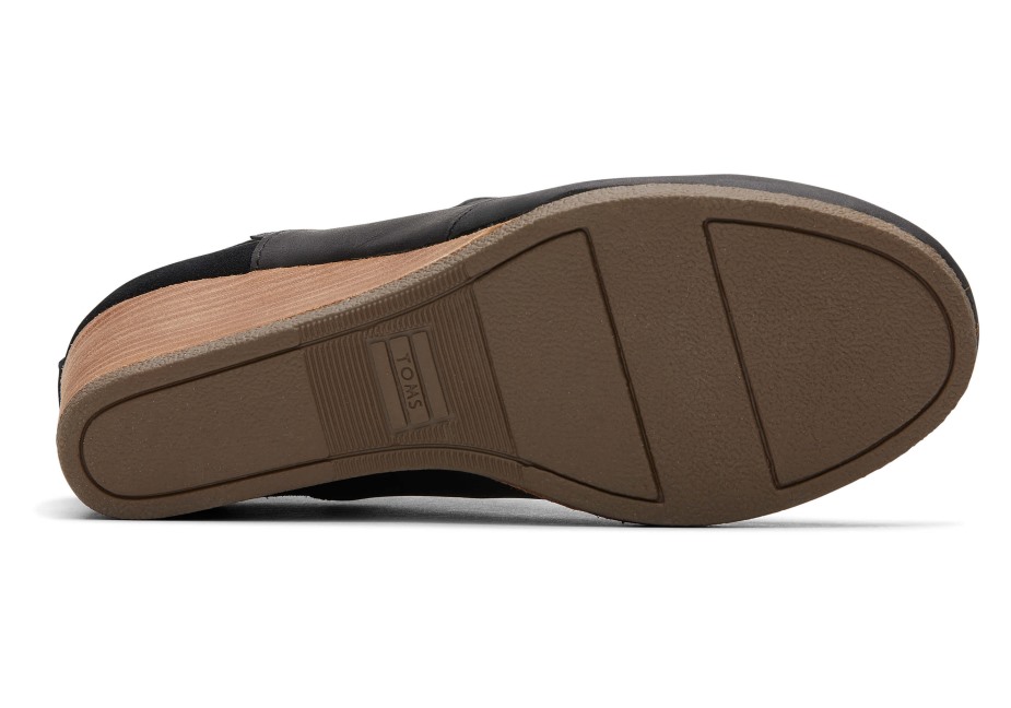 Toms Kelsey Patik Siyah Deri