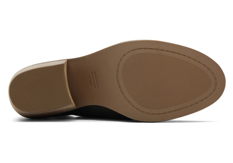 Toms Ever Cutout Patik Siyah Deri