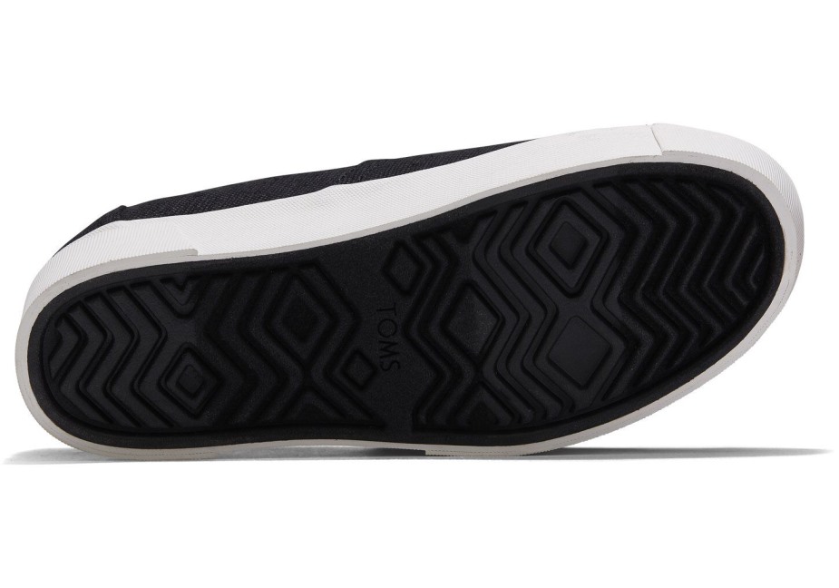 Toms Alpargata Boardwalk Siyah üzerine Kayma