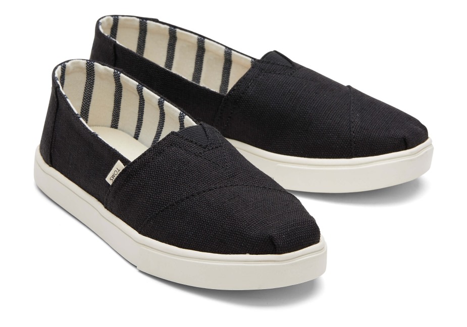 Toms Alpargata çanak Taban Kayması Siyah