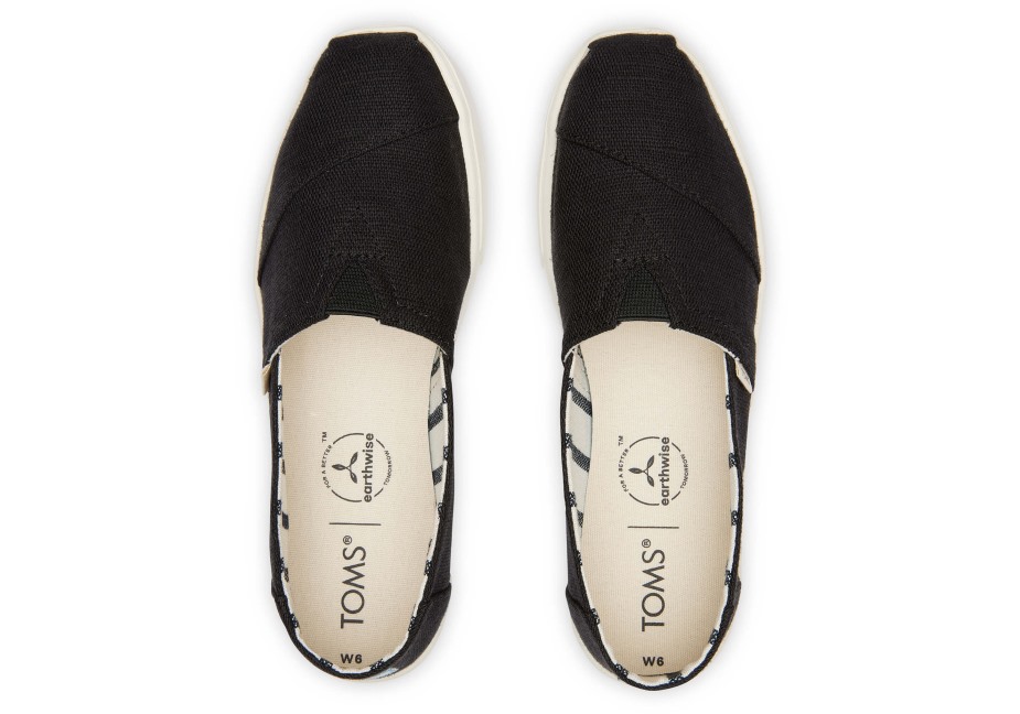 Toms Alpargata çanak Taban Kayması Siyah
