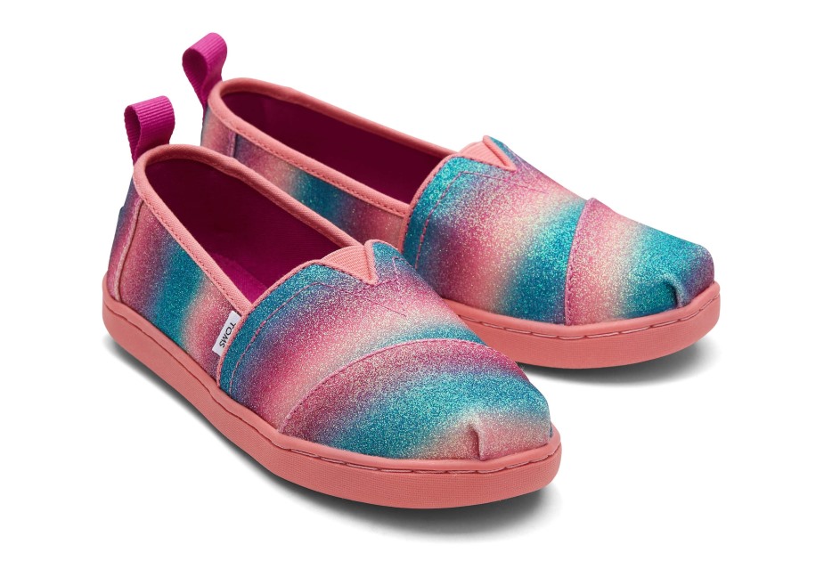 Toms Gençlik Alpargata Parıltılı Pembe Degrade