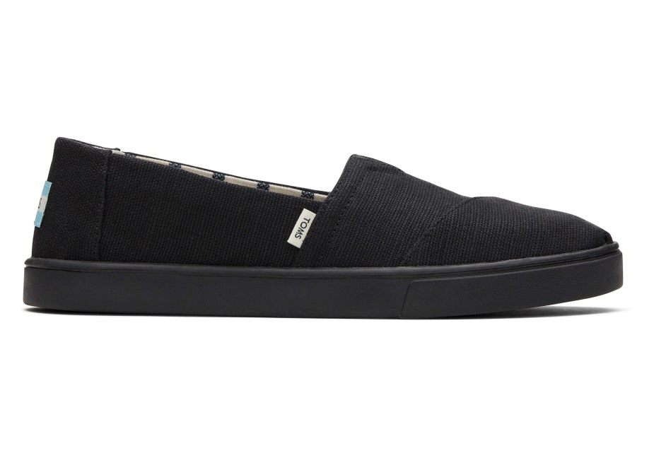 Toms Alpargata çanak Taban Astarı Siyah üzerine Siyah
