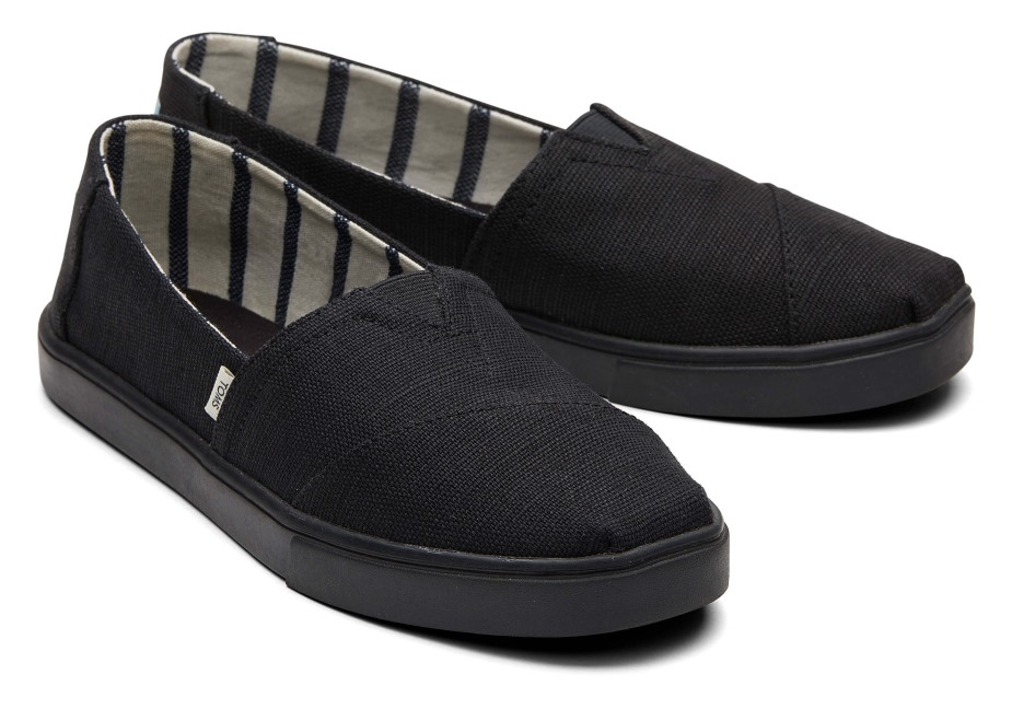 Toms Alpargata çanak Taban Astarı Siyah üzerine Siyah