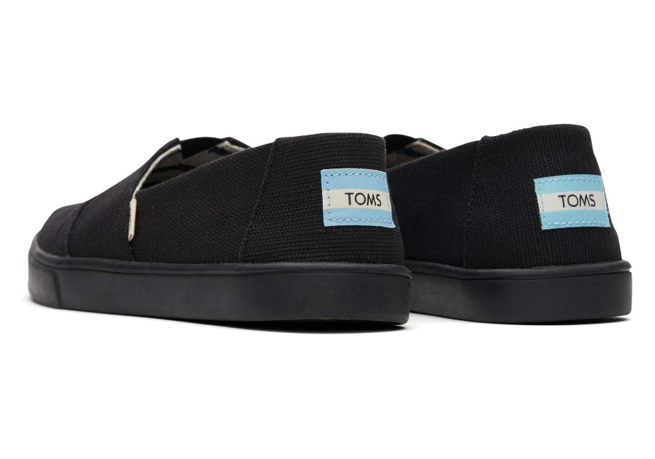 Toms Alpargata çanak Taban Astarı Siyah üzerine Siyah