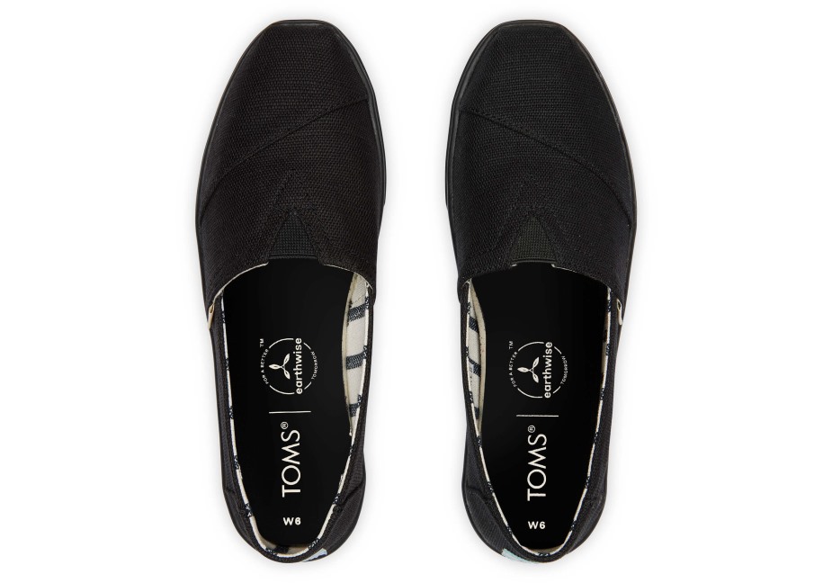 Toms Alpargata çanak Taban Astarı Siyah üzerine Siyah