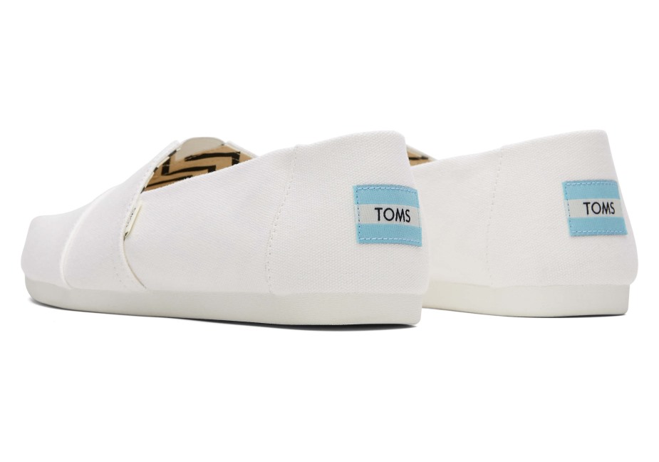 Alpargata Geri Dönüştürülmüş Pamuk Kanvas Toms Beyaz