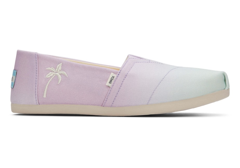 Toms Espadrille Ombre Palmiye Ağacı Leylak Ombre