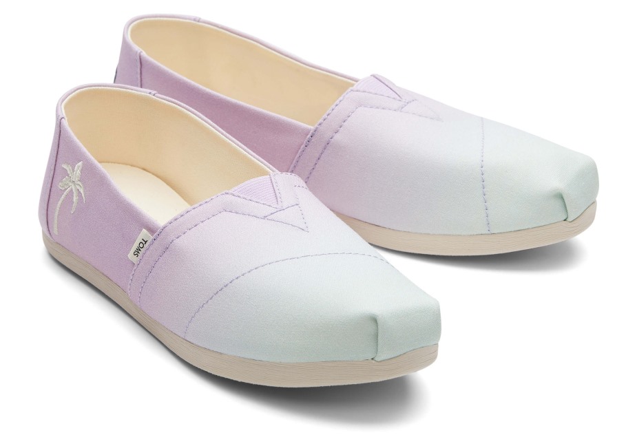 Toms Espadrille Ombre Palmiye Ağacı Leylak Ombre