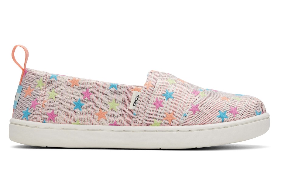 Toms Gençlik Alpargata Parıltı Yıldızlar Mercan çoklu