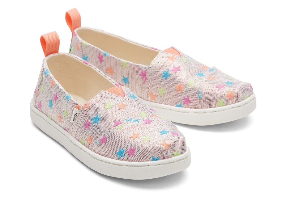 Toms Gençlik Alpargata Parıltı Yıldızlar Mercan çoklu