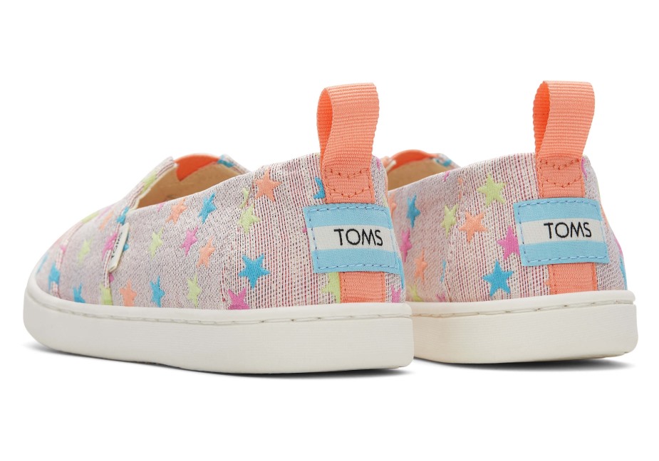 Toms Gençlik Alpargata Parıltı Yıldızlar Mercan çoklu
