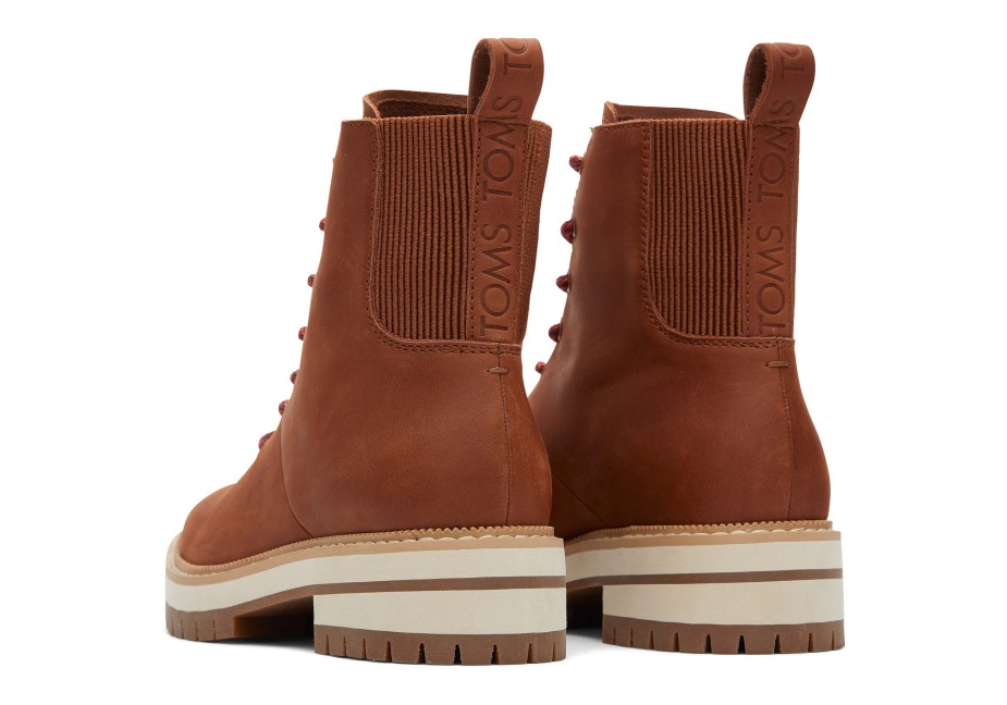Toms Frankie çizme Koyu Kahverengi